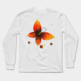 Burning Butterfly Long Sleeve T-Shirt